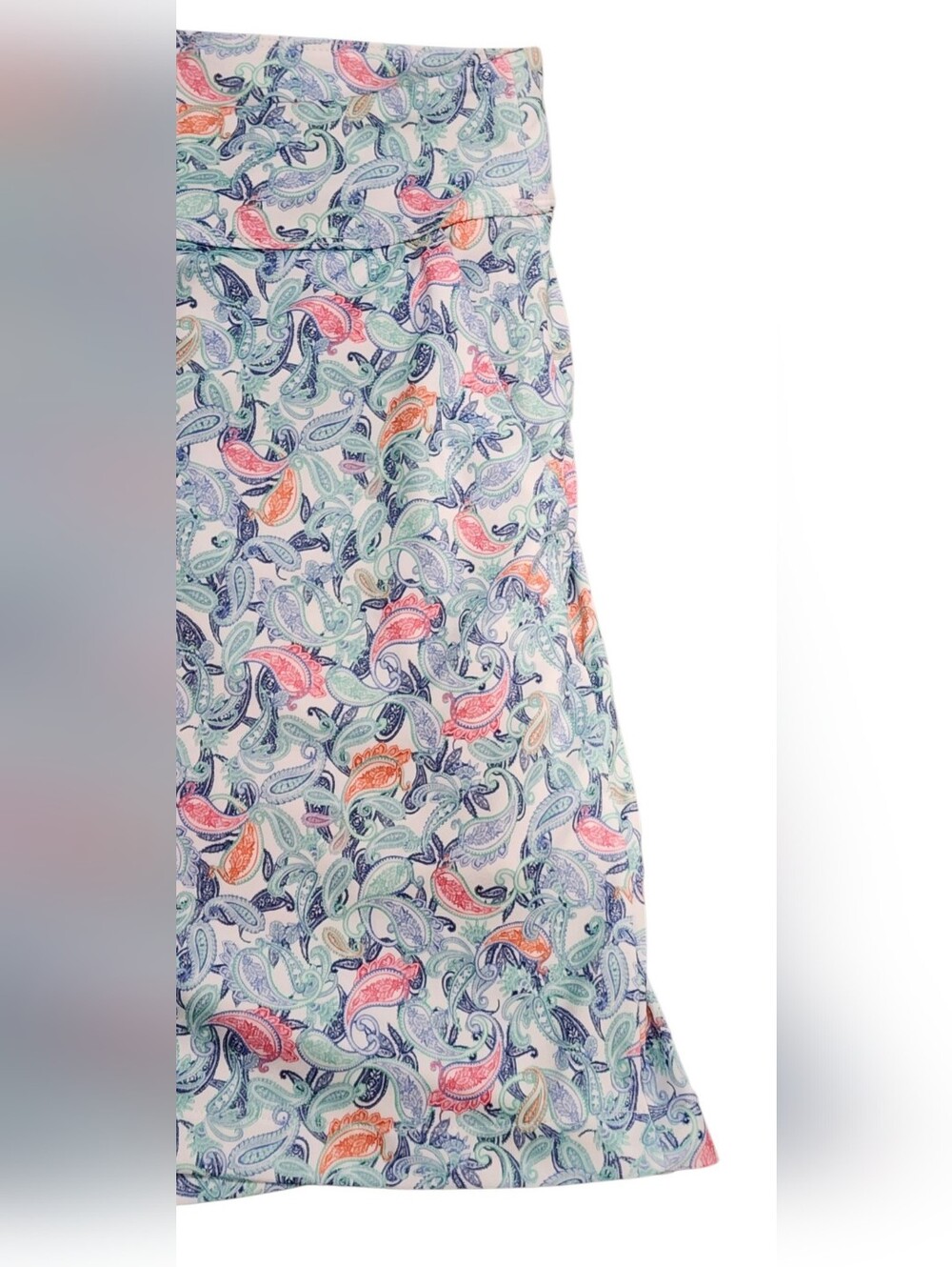 Bundle Greg Norman Collection Floral Circle Skirts in Peach & Light Blue - Picture 10 of 14